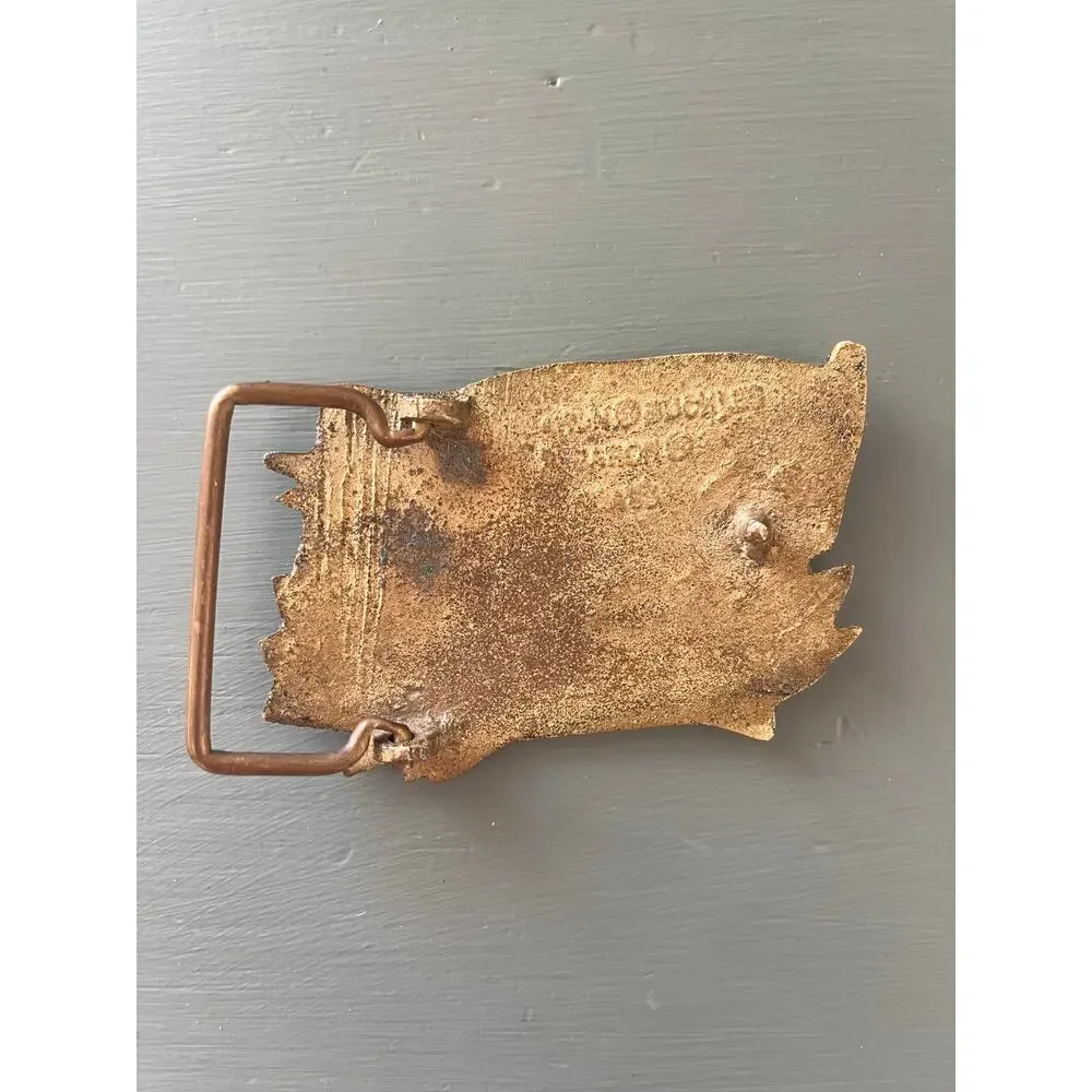 Vintage USA Eagle Patriotic Belt Buckle